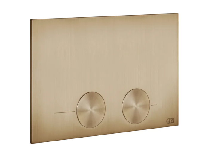 На изображении товар Клавиши смыва Gessi Placche WC, для Tece TeceBox, TeceProfil, TeceProfil Octa 2, TeceConstruct, цвет Warm Bronze Br. PVD от официального представителя в Москве