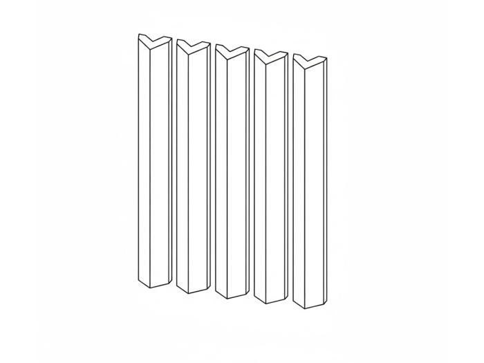 На изображении товар Etruria Керамическая плитка TOWER 3.8X30 Prisma Aluminium Glossy Montato Su Rete 20X30 от официального представителя в Москве