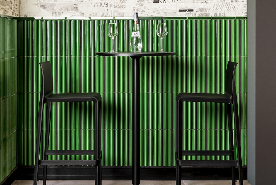 Etruria Керамическая плитка TOWER 3.8X30 Prisma Aluminium Glossy Montato Su Rete 20X30 - изображение 4