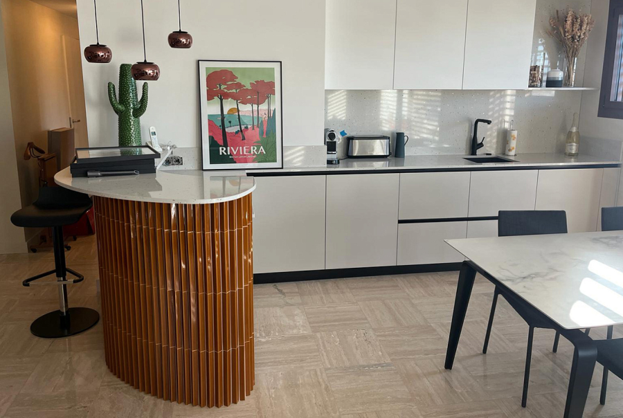 Etruria Керамическая плитка TOWER 3.8X30 Prisma Aluminium Glossy Montato Su Rete 20X30 - изображение 5