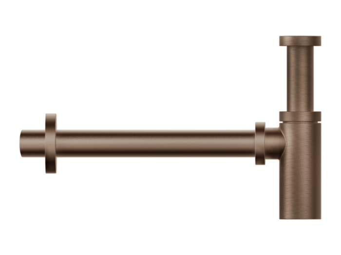 На изображении товар Cифон для раковины Gessi Technical Accessories, цвет Copper Brushed PVD от официального представителя в Москве