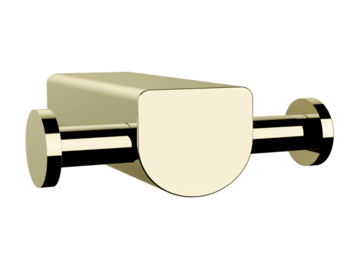 На изображении товар Крючок Gessi Rilievo, двойной, настенный, цвет Brass PVD от официального представителя в Москве