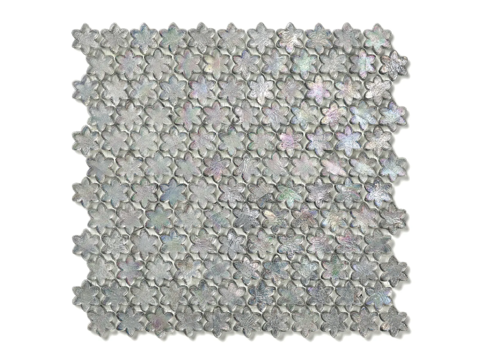 На изображении товар Sicis Смальтовая мозаика Petites Fleurs F23 Lys sheet-size 316x293 mm от официального представителя в Москве