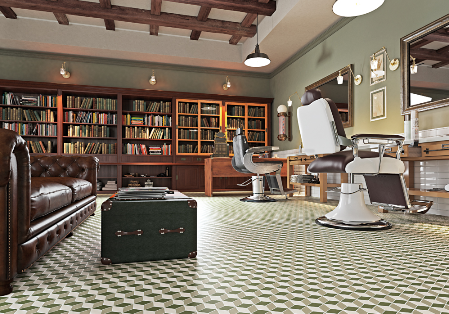 Etruria Керамогранит Xxs Rombo E 4X7 Su Rete A Tre Colori Avorio / Bianco / Perla - изображение 4