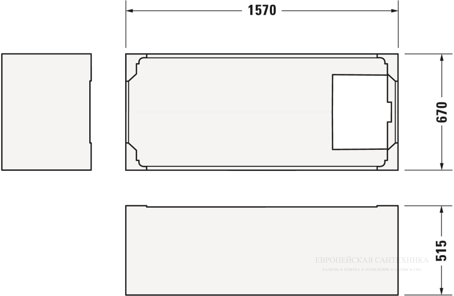 Ванна встраиваемая Duravit D-Code, 1600 x 700 мм, акриловая, цвет белый - изображение 10