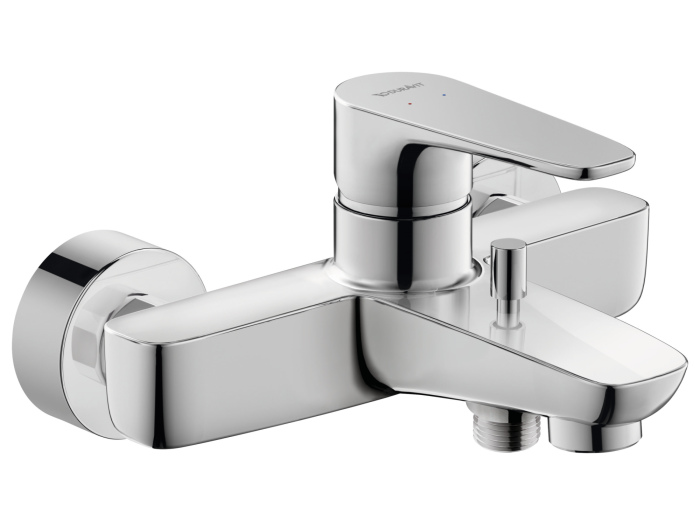 На изображении товар Смеситель для ванны Duravit B.1 однорычажный, излив 145мм, цвет хром от официального представителя в Москве