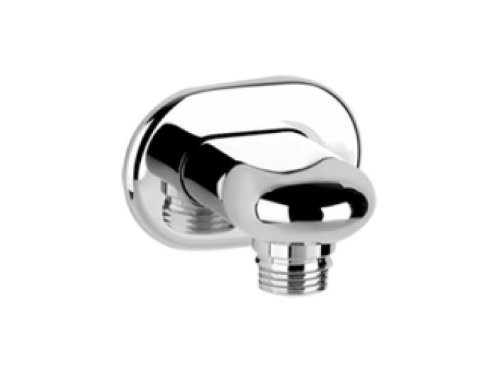 На изображении товар Шланговое подсоединение для вывода воды Goccia Gessi 68х45 мм, цвет White CN от официального представителя в Москве