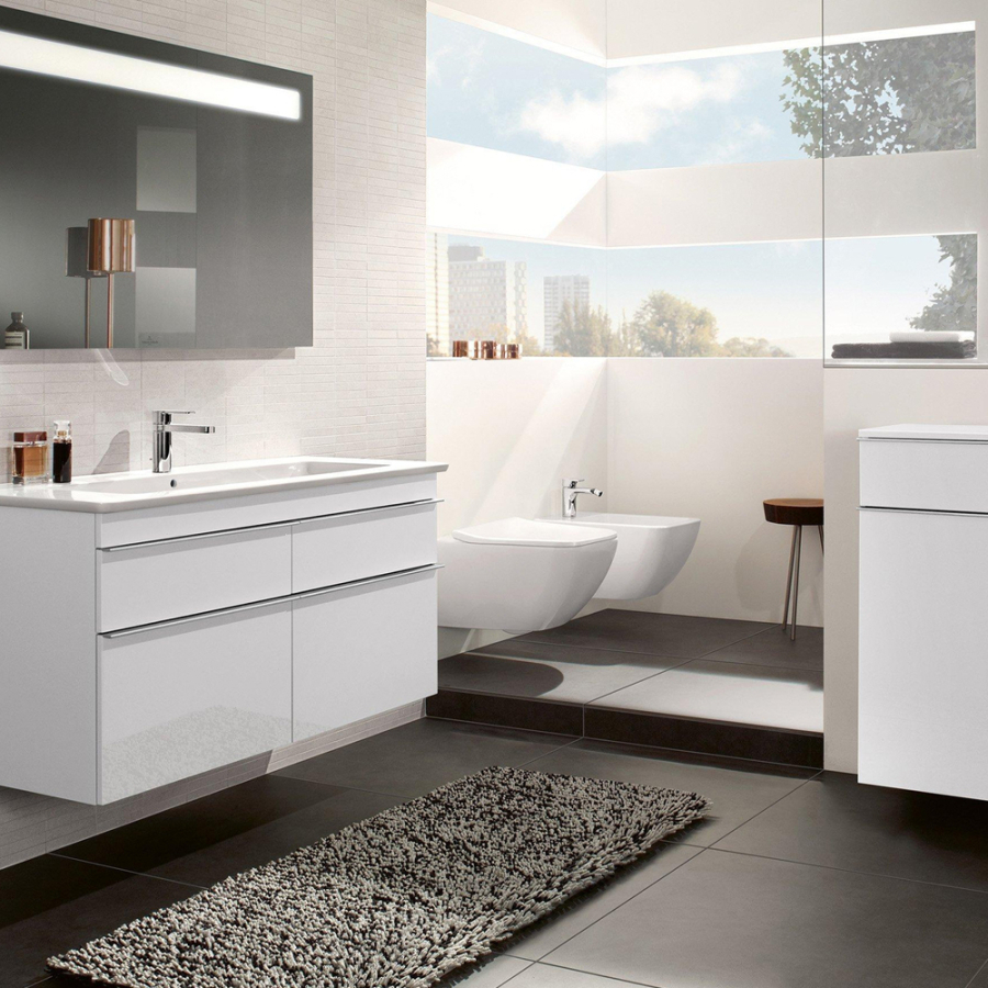 Биде Villeroy&Boch Venticello, 375x560 мм., подвесное, 1 отверстие для смесителя, перелив, цвет Альп. белый Ceramicplus - изображение 8