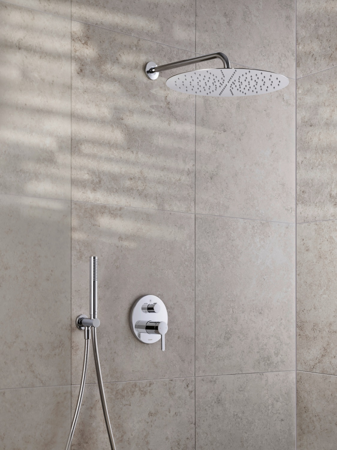 Смеситель для душа Duravit C.1 однорычажный, внешняя часть, цвет хром - изображение 1
