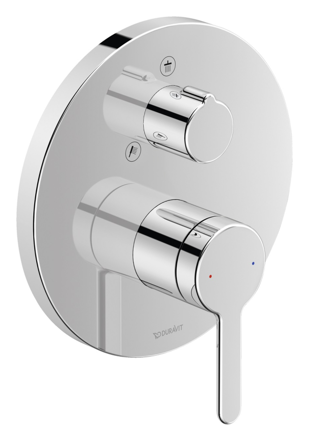 Смеситель для душа Duravit C.1 однорычажный, внешняя часть, цвет хром