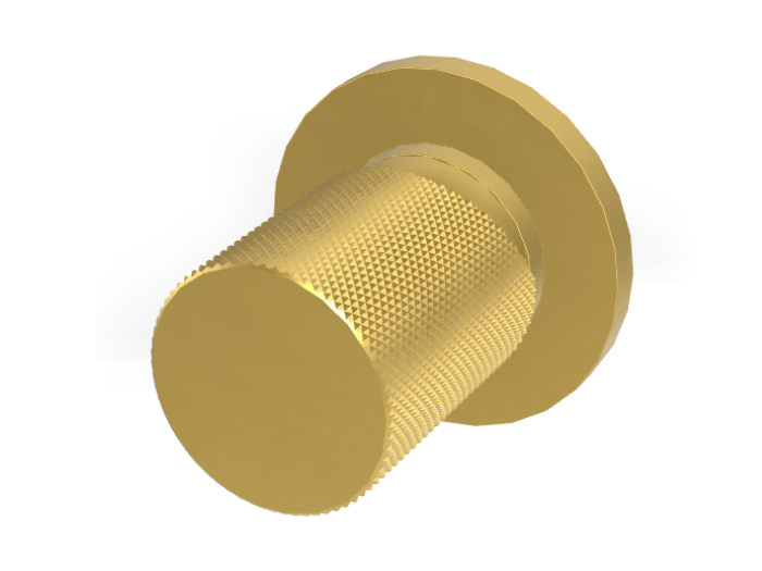 На изображении товар Смеситель для душа Carlo Frattini Spillo Tech, ручка G Collection, Ø70 мм, внешняя часть, цвет брашированное золото от официального представителя в Москве