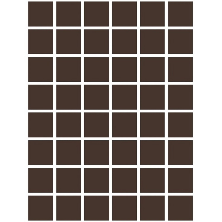 Etruria Керамогранит Xxs Quadrato 5X5 Su Rete Monocolore Moro