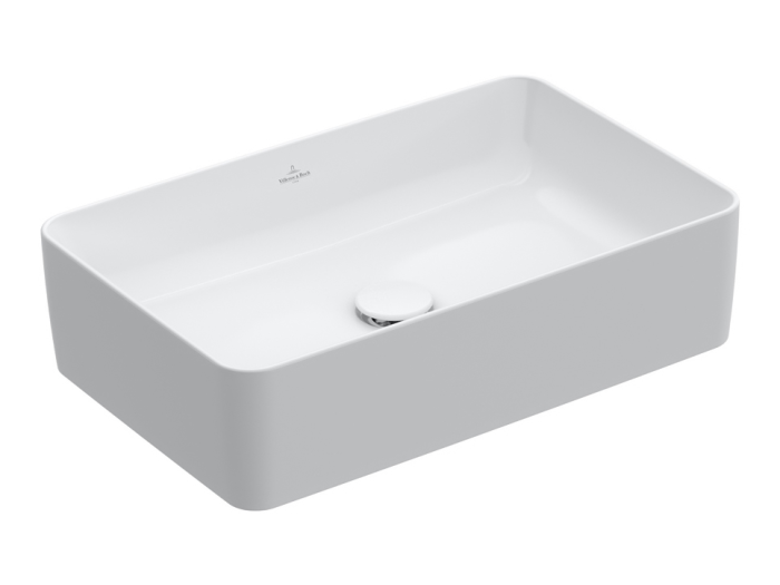 На изображении товар Раковина Villeroy&Boch Collaro накладная 560x360 мм, альпийский белый от официального представителя в Москве