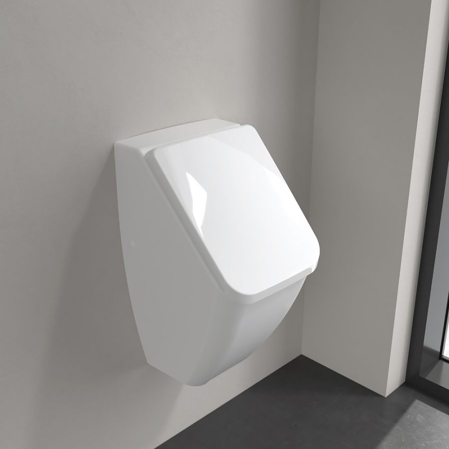 Крышка для писуара Villeroy&Boch Venticello с функцией SoftClosing, крепления хромированные, цвет альпийский белый - изображение 5