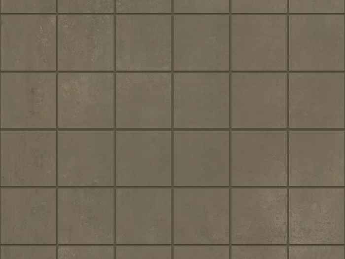 На изображении товар Kronos ceramiche Керамогранит Metallique 5X5 Brune Mosaico Tessere  30x30 от официального представителя в Москве