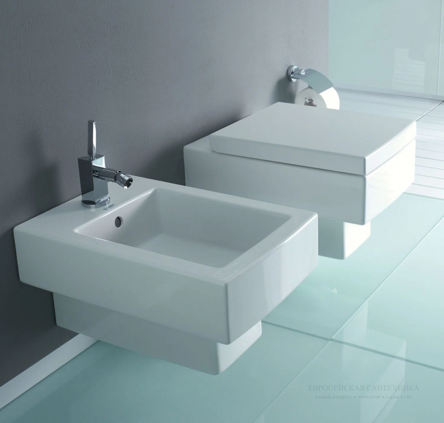 Унитаз подвесной Duravit Vero, вертикальный смыв, цвет: белый - изображение 1