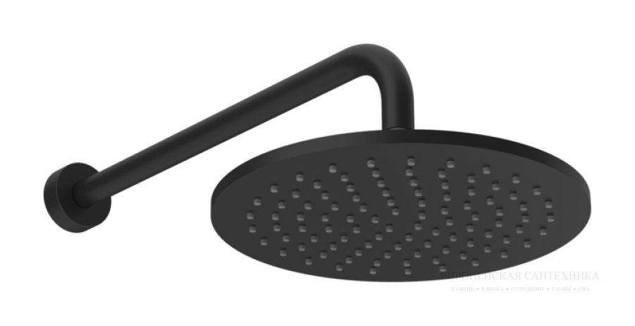 Верхний душ Gessi Origini, для настенного крепления, поворотный, Ø250 мм, цвет Matte Black