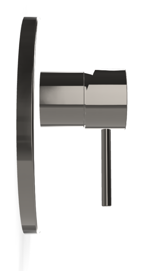 Смеситель для душа Carlo Frattini Spillo Up, встраиваемый, однорычажный, внешняя часть, цвет чёрный хром - изображение 2