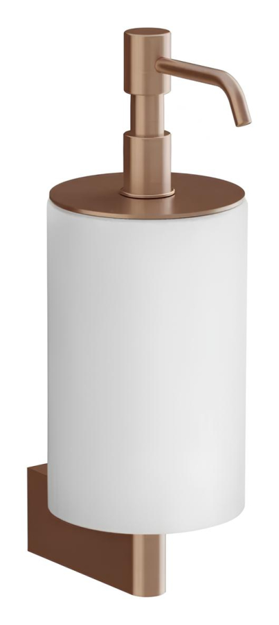 Дозатор для жидкого мыла Gessi, настенный, цвет White/Copper Brushed PVD