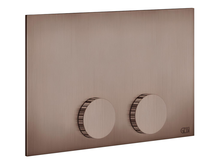 На изображении товар Клавиша смыва Gessi Total Look, Tece (TeceProfil, TeceBox), цвет Copper Brushed PVD от официального представителя в Москве