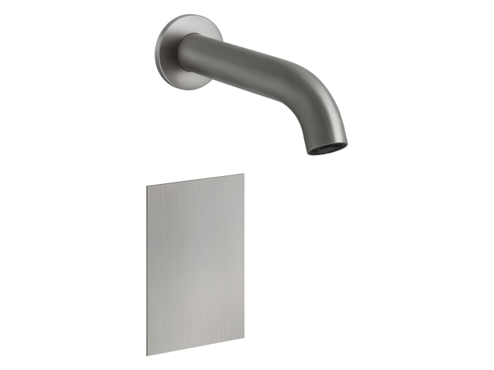 На изображении товар Смеситель электронный Gessi 316, внешняя часть, цвет Steel Brushed от официального представителя в Москве