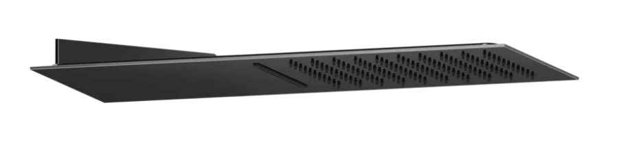 Многофункциональный душ Gessi Tremillimetri Quadro 200, для 2-х позиционного переключателя (не входит в комплект), настенный, с функциями дождь/водопад, цвет Black Metal PVD