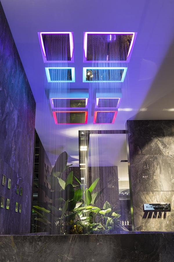 Накладная панель Gessi Afilo, для душевой системы встраиваемой в потолок, 500х300 мм, цвет brass PVD - изображение 1