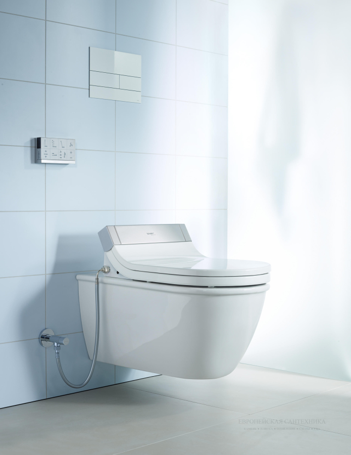 Унитаз Duravit Darling New подвесной, 625 х 365 мм, цвет белый с WonderGliss - изображение 5