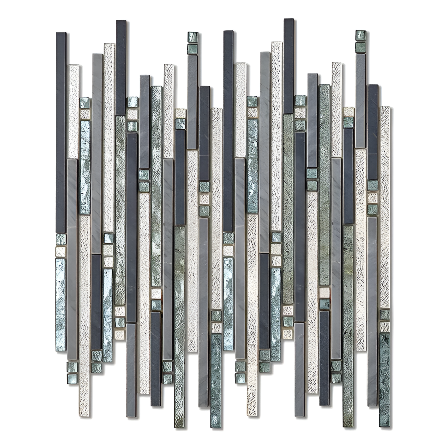 Sicis Стеклянная мозаика Fibers Thin Grey 286x325 mm