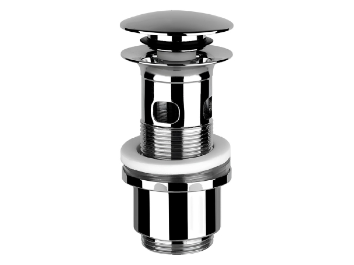 На изображении товар Донный клапан Gessi, автоматический, для раковины c переливом, крышка Ø63 мм, цвет хром от официального представителя в Москве