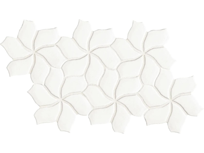 На изображении товар Mutina Керамогранит Botanica Flower White Matt 23,5X41,1 от официального представителя в Москве