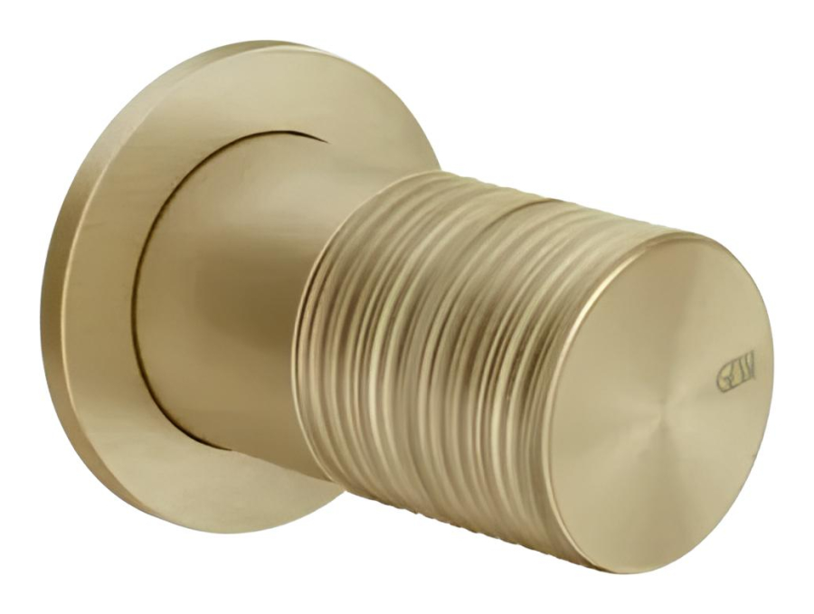 Смеситель Gessi Habito, встраиваемый, настенный, на 1 выход, цвет Brushed Brass PVD