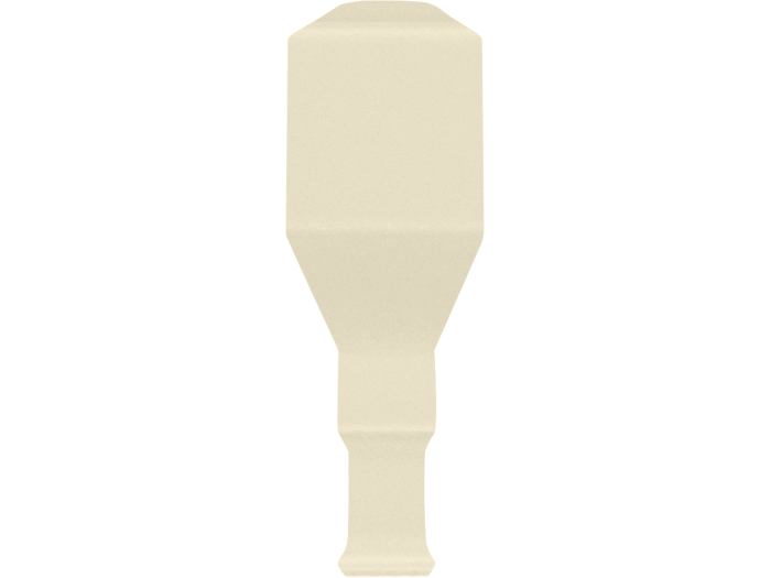 На изображении товар CERAMICHE GRAZIA  Угловой элемент ELEGANCE ANGOLO FINALE  2,2X8,5 BONE MATT от официального представителя в Москве