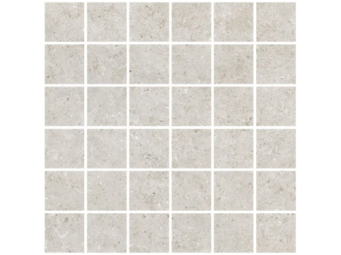 На изображении товар Living Ceramics Керамогранит Bera&Beren Light grey Mosaic 55 Bush hammered 29,8x29,8 от официального представителя в Москве