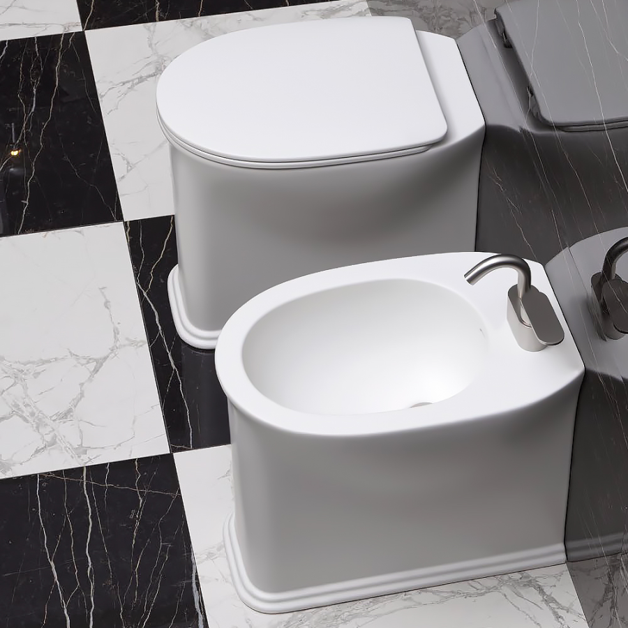 Сиденье для унитаза Flaminia Madre Slim, 470х365 мм, быстросъёмное, с механизмом плавного закрывания soft-closing, цвет Latte - изображение 3