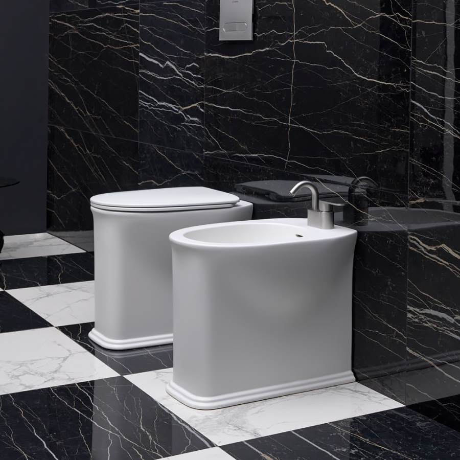 Сиденье для унитаза Flaminia Madre Slim, 470х365 мм, быстросъёмное, с механизмом плавного закрывания soft-closing, цвет Latte - изображение 2