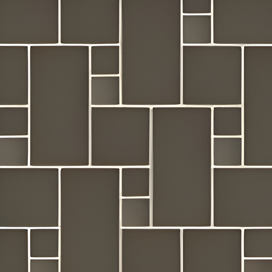 Micro. Керамогранит Microtiles Offset Mix Glaze Coffee 35,1x30,1