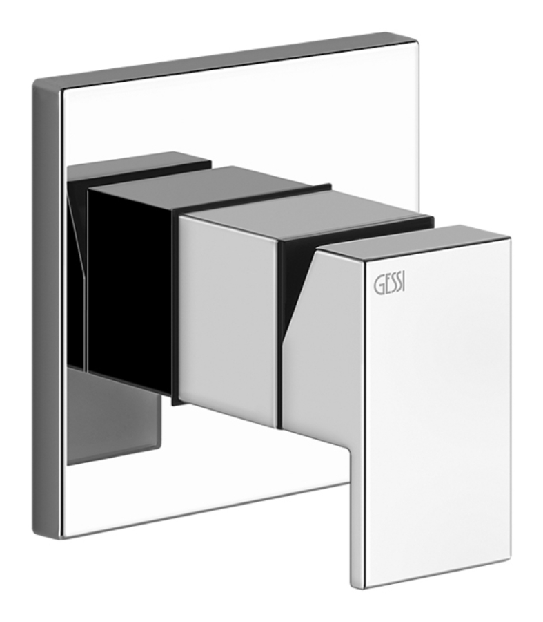 Cмеситель Gessi Rettangolo, настенный, на 1 выход, внешняя часть, цвет Black Metal Brushed PVD