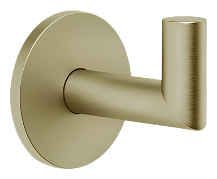 Крючок Gessi Tondo Acceessories, настенный, Ø50 мм, цвет Brushed Brass PVD