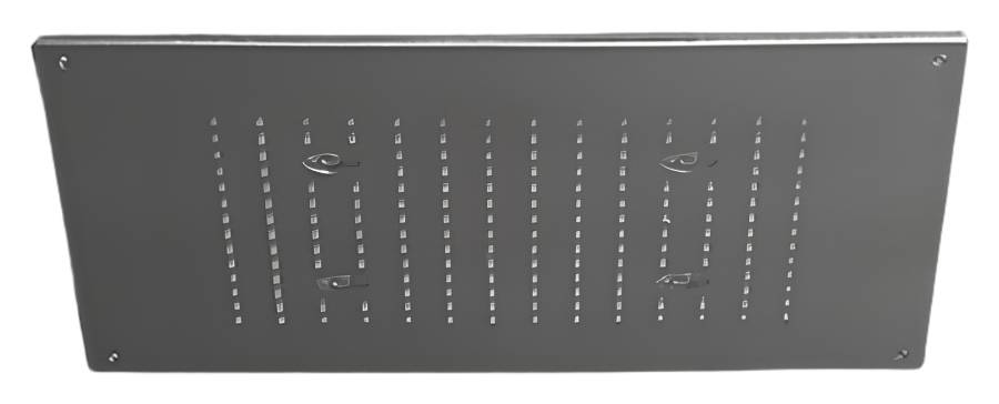 Верхний душ CEA Design Acqua E Luce, встраиваемый, 400х400 мм, с LED хромотерапией и блоком управления, цвет медь полированная