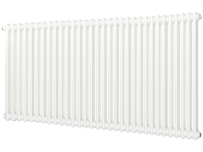 На изображении товар Радиатор отопления Zehnder Charleston 2-трубчатый 2050-32 секций 492x1498x62 , нижнее подключение V002, белый Ral 9016 от официального представителя в Москве