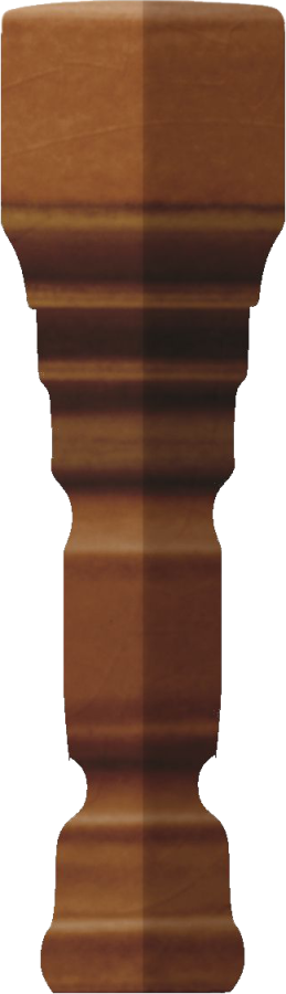 CERAMICHE GRAZIA Угловой элемент EPOQUE ANGOLO TERMINALE PITTI 12X2 CARAMEL CRAQUELE