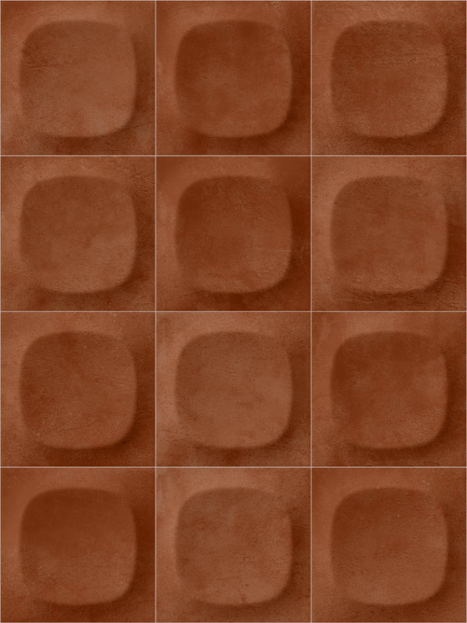 Sartoria Керамическая плитка Pop Groovy Terra Glossy 10x10 - изображение 1