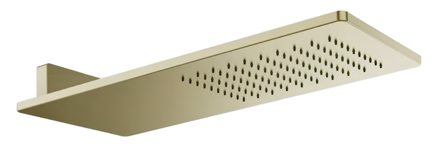 Верхний душ Gessi Rilievo, для настенного крепления, Н-82 мм, цвет Brushed Brass PVD