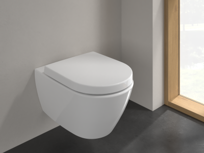 Унитаз Villeroy&Boch Subway 2.0 с откр. смывным краем 370x560 подвесной, DirectFlush, гориз.  выпуск, не для смывных кранов, цвет Альп. белый