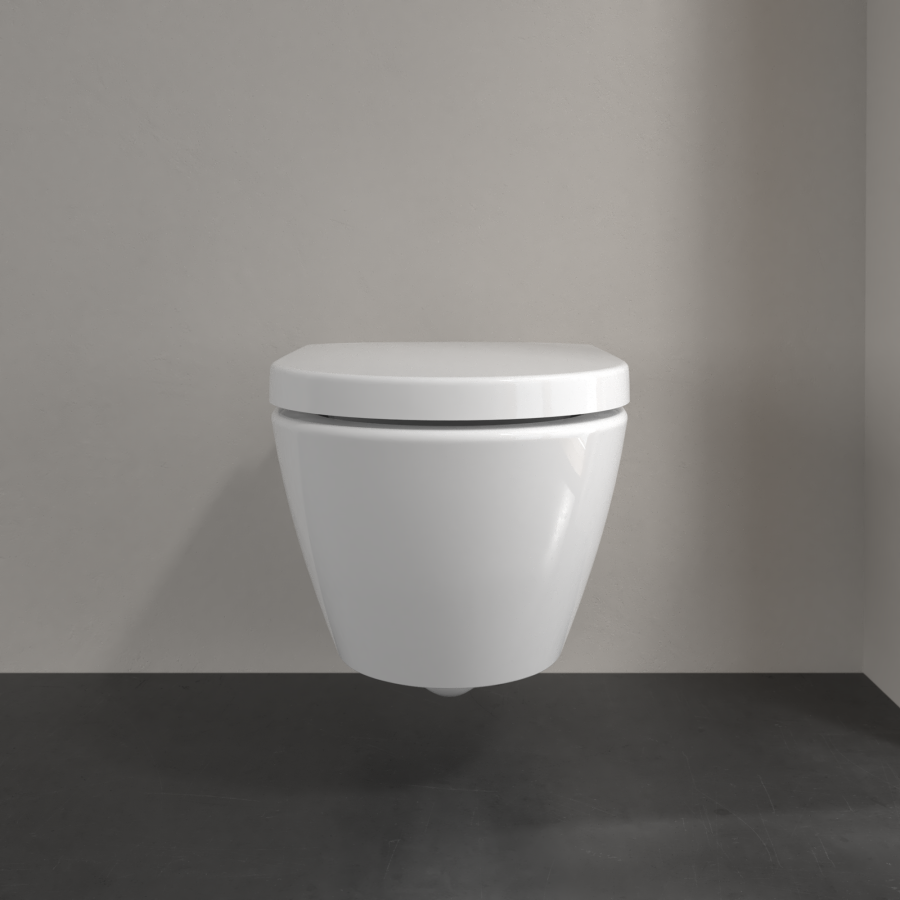 Унитаз Villeroy&Boch Subway 2.0 с откр. смывным краем 370x560 подвесной, DirectFlush, гориз.  выпуск, не для смывных кранов, цвет Альп. белый - изображение 1