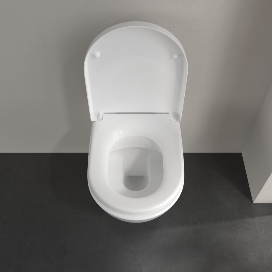 Унитаз Villeroy&Boch Subway 2.0 с откр. смывным краем 370x560 подвесной, DirectFlush, гориз.  выпуск, не для смывных кранов, цвет Альп. белый - изображение 2