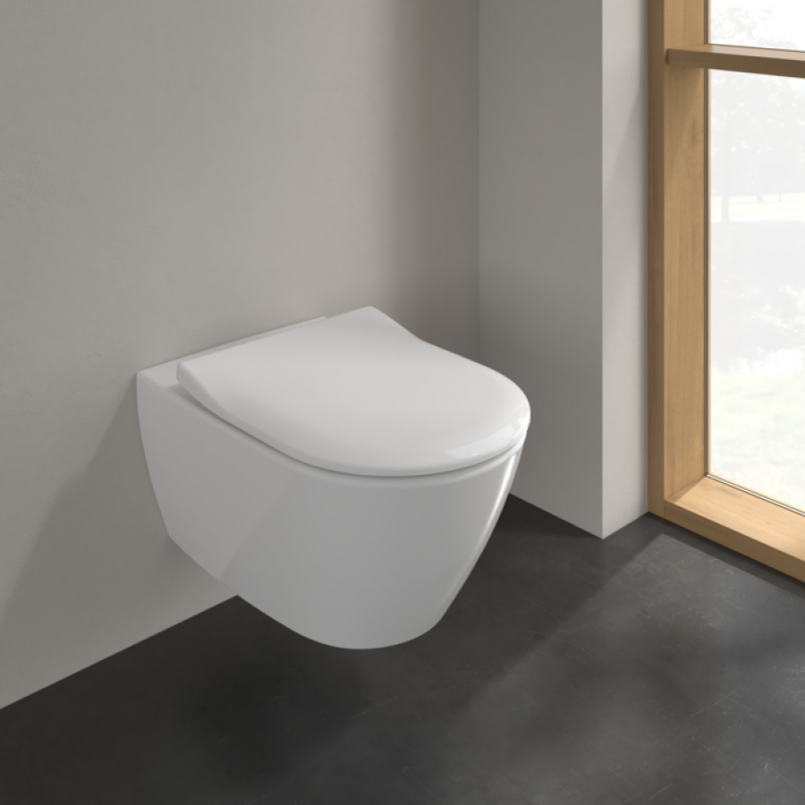 Унитаз Villeroy&Boch Subway 2.0 с откр. смывным краем 370x560 подвесной, DirectFlush, гориз.  выпуск, не для смывных кранов, цвет Альп. белый - изображение 3