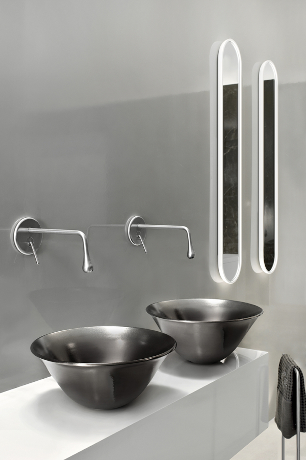 Cмеситель для раковины Gessi Goccia, однорычажный, c изливом, без донного клапана, внешняя часть, цвет Copper GHRC - изображение 1