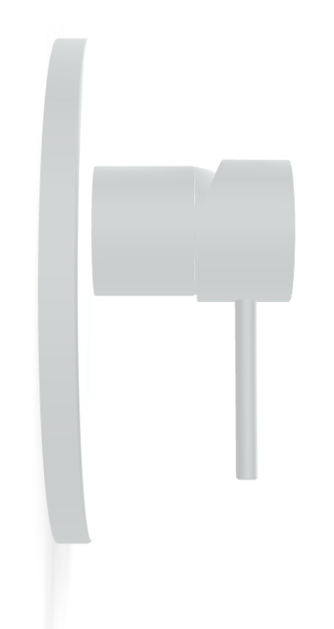 Смеситель для душа Carlo Frattini Spillo Up, встраиваемый, однорычажный, внешняя часть, цвет матовый белый - изображение 2